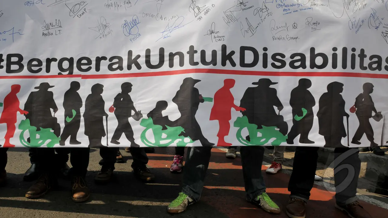 Aksi Damai Dukung Penyandang Disabilitas