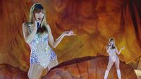 Taylor Swift performs during the opener of her Eras tour in Glendale, Ariz., on March 17, 2023. Swift is releasing her "Taylor Swift: The Eras Tour" concert film on 0ct. 13. (AP/Ashley Landis)