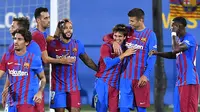 Barcelona melakukan start bagus dengan mengalahkan Juventus 3-0 di trofeo Joan Gamper (AFP)