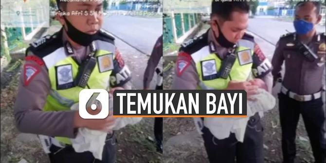 VIDEO: Salut, Aksi Anggota Polisi Temukan Bayi di Jalan