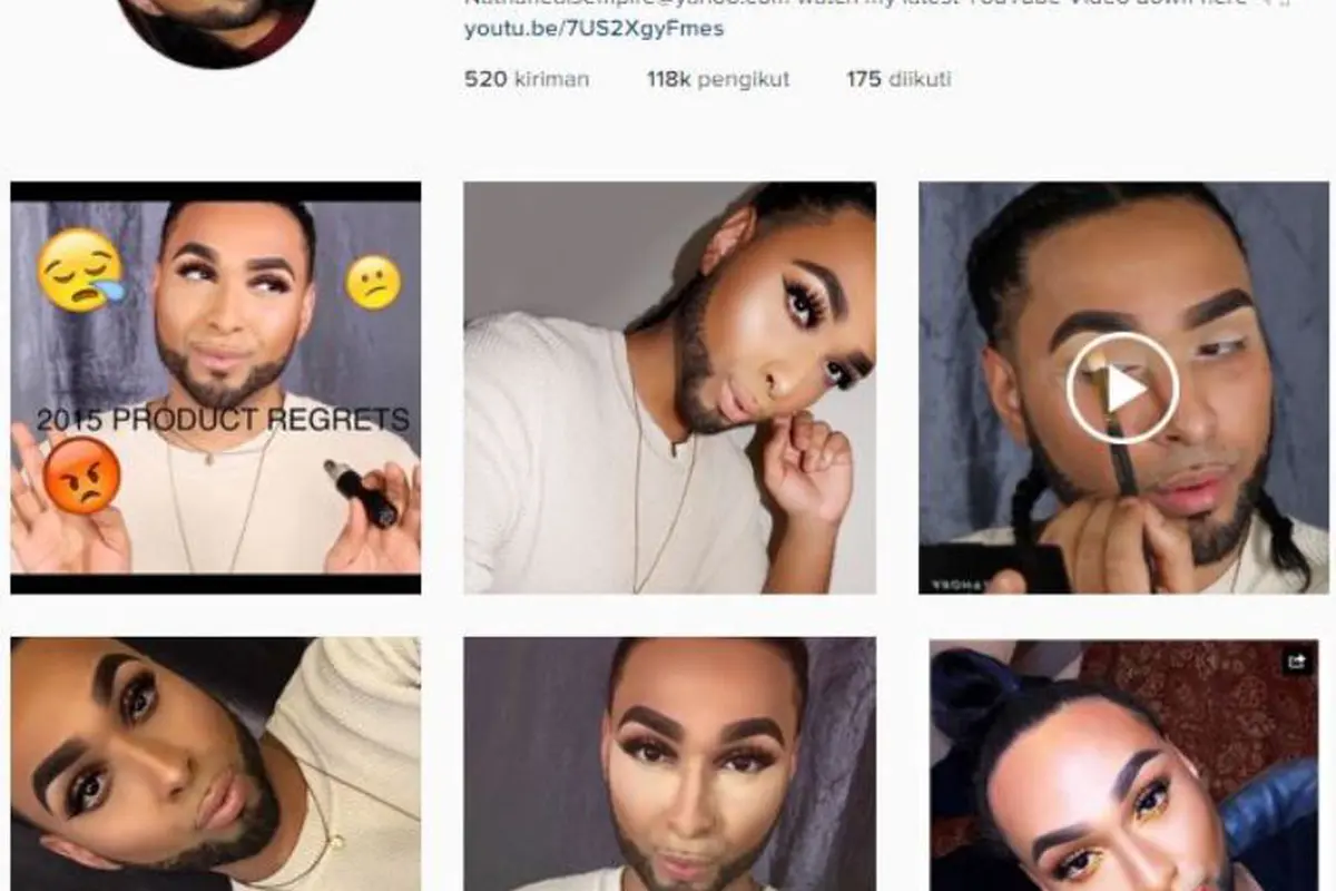 Meski Berewokan, 'Makeup Artist' Ini Nggak Mau Kalah Cantik!