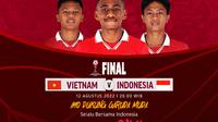 Link Live Streaming Final AFF U-16 2022 : Vietnam Vs Indonesia di Vidio, 12 Agustus 2022. (Sumber : dok. vidio.com)
