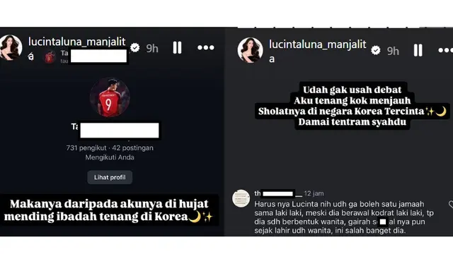 Unggahan Lucinta Luna. (Instgaram/ lucintaluna_manjalita)