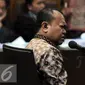 Patrice Rio Capella saat mengikuti sidang lanjutan di Pengadilan Tipikor, Jakarta (30/11). Rio mengakui memerima uang Rp 200 juta dari bekas Sekjen Partai Nasdem dan Evy Susanti melalui anak buah OC Kaligis. (Liputan6.com/Helmi Afandi)