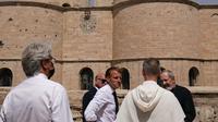 Presiden Prancis Emmanuel Macron kunjungi Notre-Dame de l'Heure di Mossul, eks-markas ISIS. Dok: Instagram @emmanuelmacron