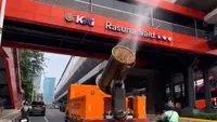 4.000 Liter Air Disemprotkan di Rasuna Said-Mampang (Antara)