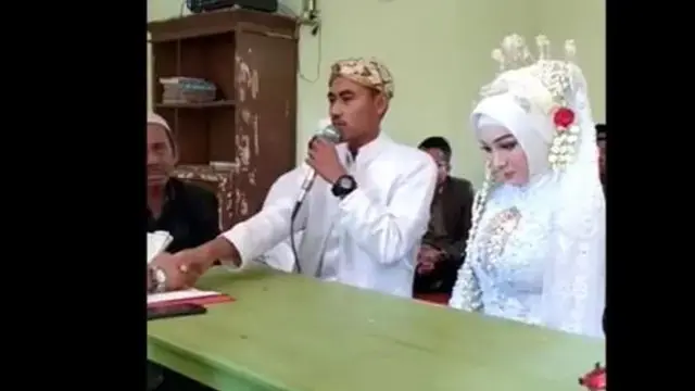 6 Tingkah Lucu Mempelai Pria di Hari Pernikahan, Bikin Tamu Tepuk Jidat