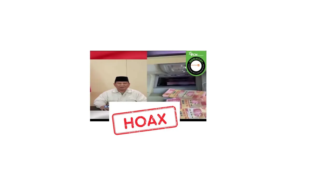 Cek fakta video Presiden Prabowo daftar pelunasan utang melalui Telegram