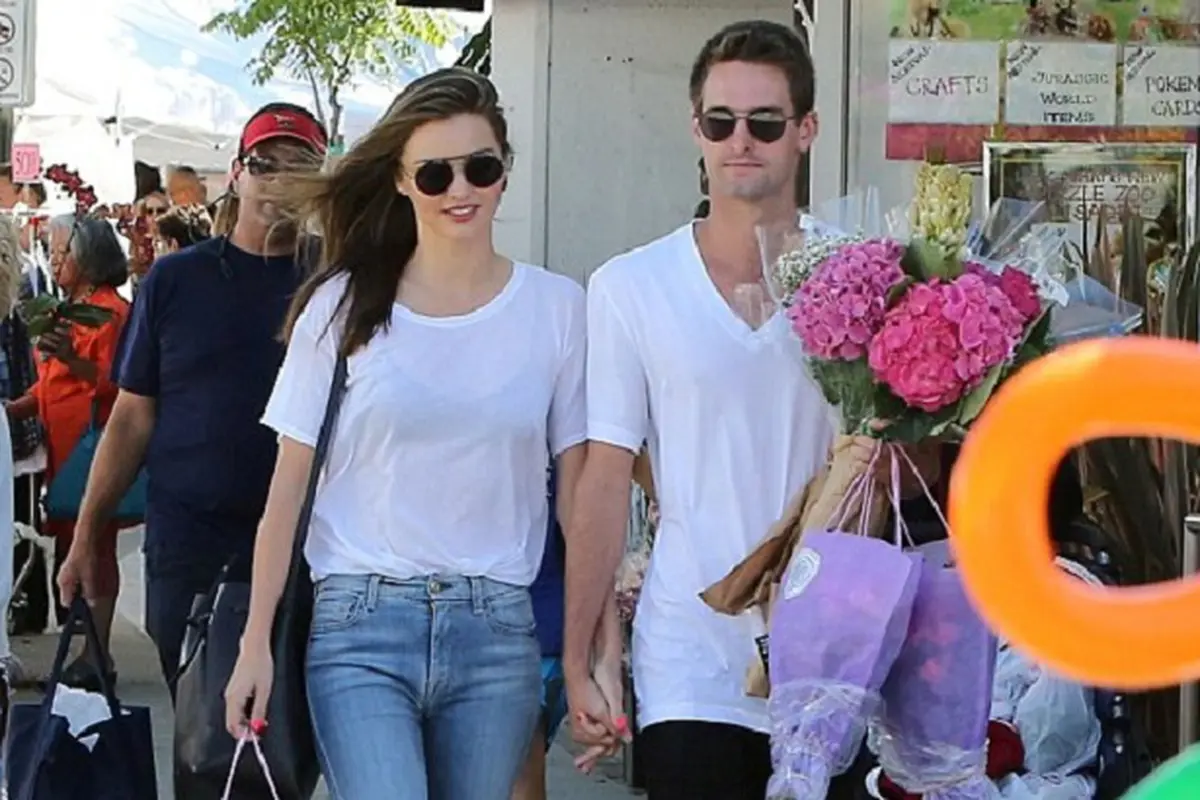 Evan Spiegel dan Miranda Kerr