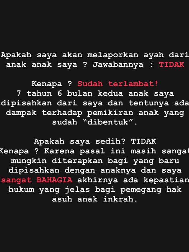 Unggahan Tsania Marwa. (Foto: Dok. Instagram @tsaniamarwa54)
