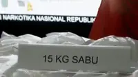 BNN berhasil gagalkan peredaran 15 kilogram sabu asal Tiongkok.