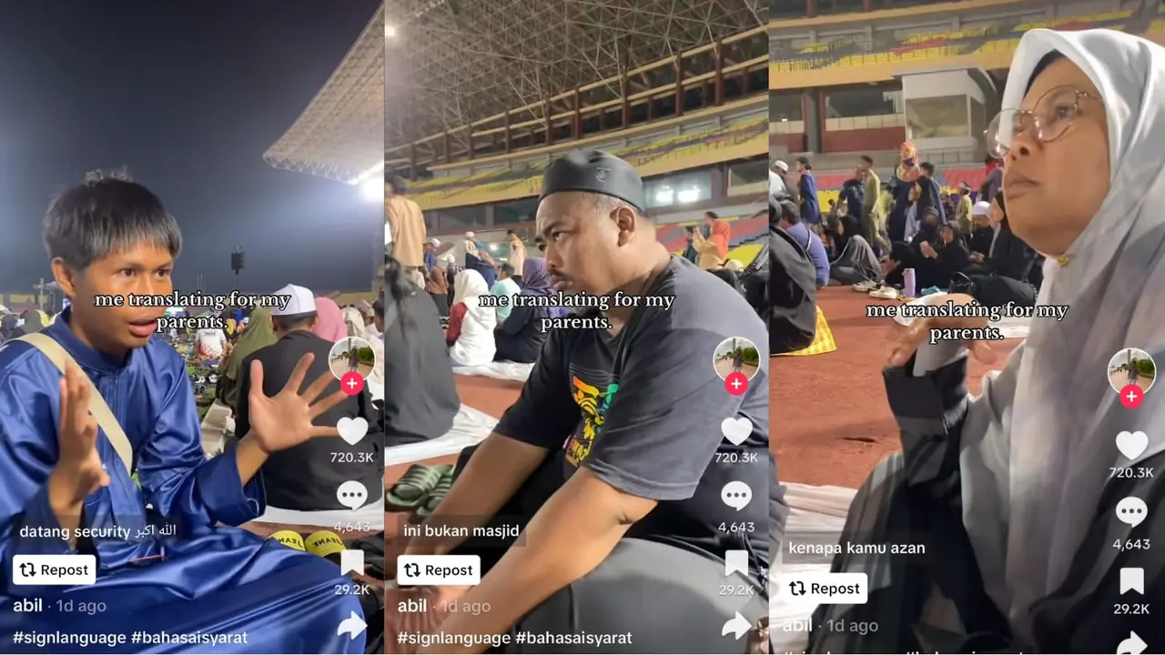 Viral Pemuda Interpretasi Dakwah Ustaz Abdul Somad untuk Orangtua Tuli, Warganet: Jadi Inget Twinkling Watermelon