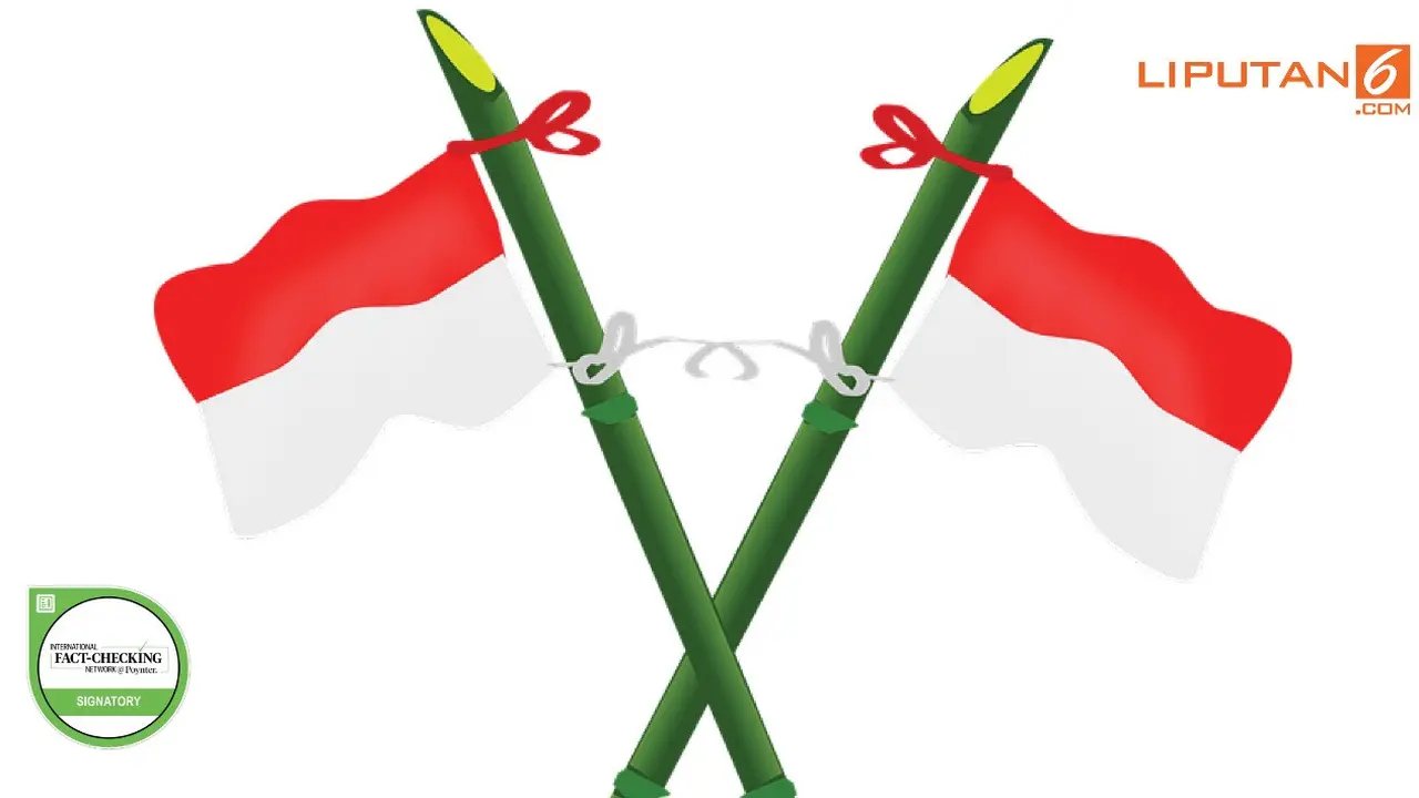 Banner cek fakta tiang bambu