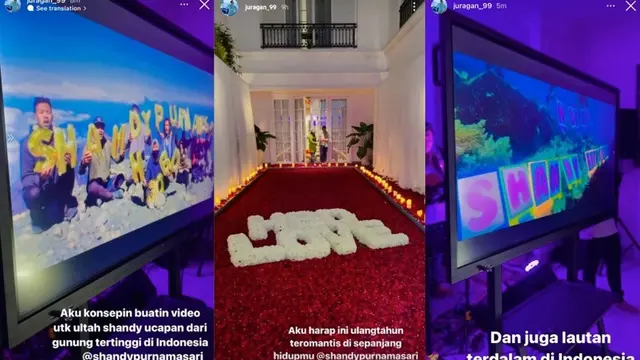 Ucapan ulangtahun kepada Shandy Purnamasari dari tempat-tempat menakjubkan