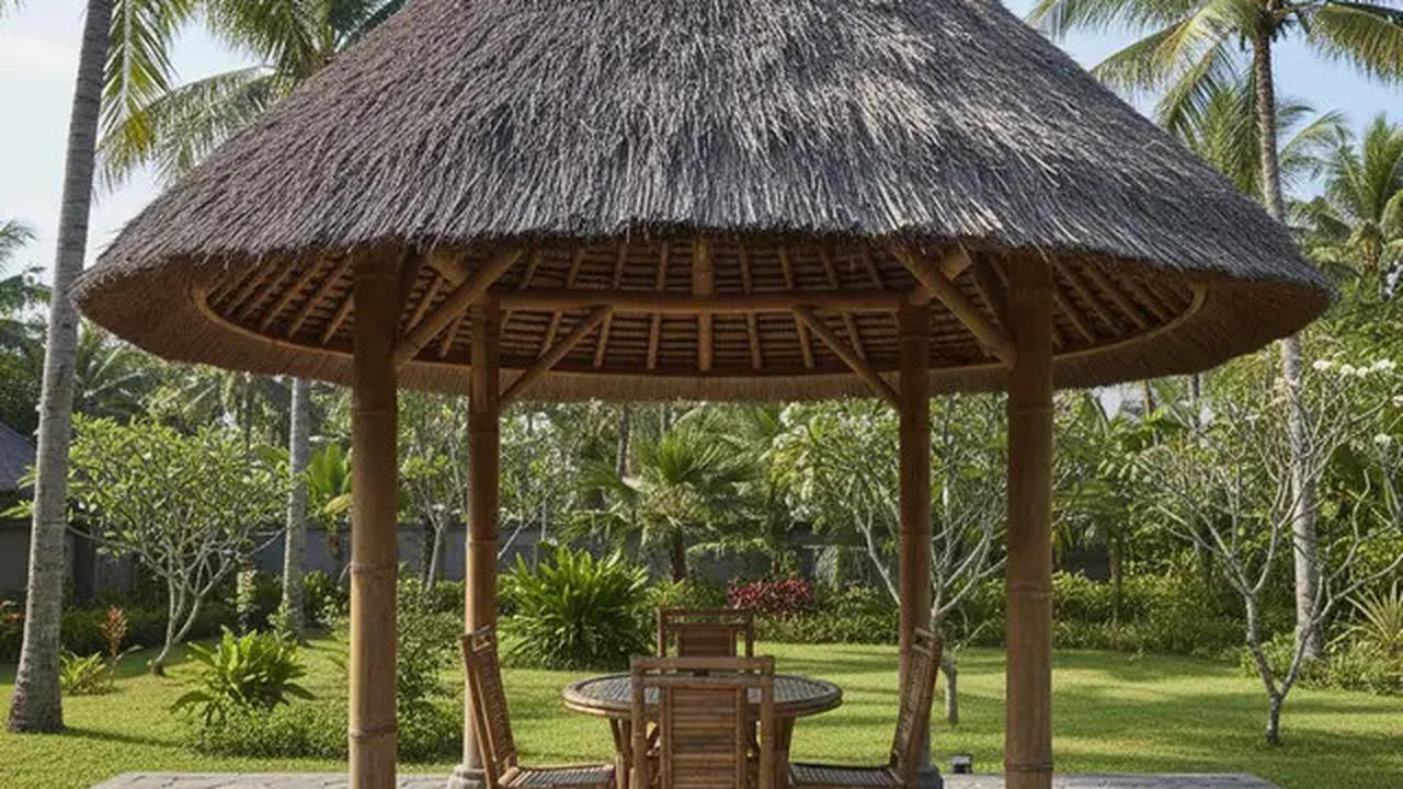 7 Desain Teras Rumah Tropis Bahan Bambu ala Vila Bali, Serasa Liburan Setiap Hari