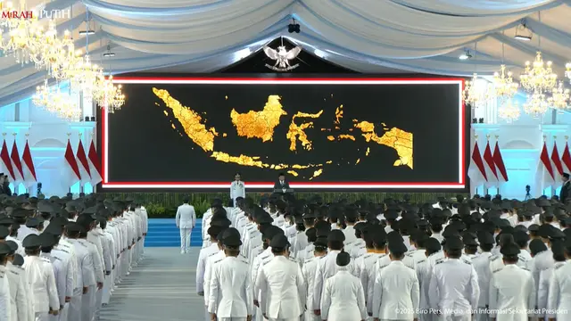 Presiden Prabowo Subianto melantik kepala daerah secara serentak di Istana Kepresiden, Jakarta, Kamis (20/2/2025)