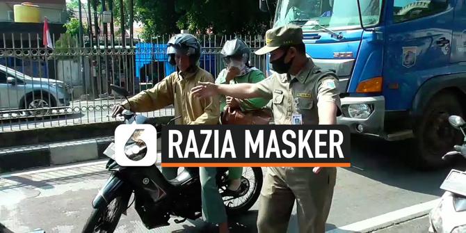 VIDEO: Bandel Kena Razia Masker Berulang, Petugas Kenakan Denda Progresif