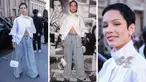 Foto kolase penyanyi Halsey saat menghadiri koleksi busana Chanel Womenswear Spring-Summer 2023 selama Paris Fashion Week di Paris pada Selasa, 4 Oktober 2022. (Photo by Vianney Le Caer/Invision/AP)