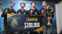 Tim asal Thailand, RRQ Athena, meraih juara di pentas PUBG Mobile Star Challenge 2018, di Dubai, Minggu (2/12/2018) dini hari waktu setempat.