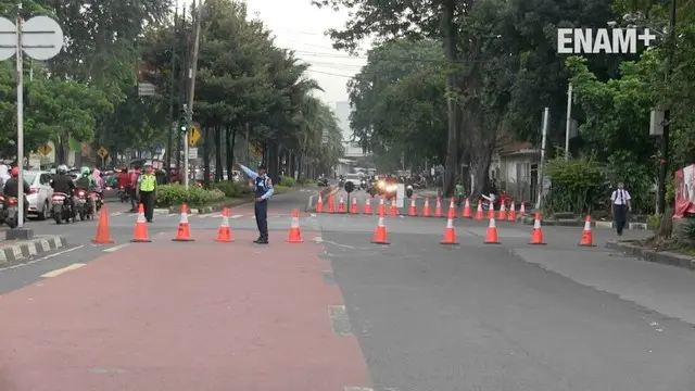 Jelang sidang Ahok polisi lakukan rekayasa lalu lintas untuk menghindari kemacetan disekitaran jalan TB Simatupang