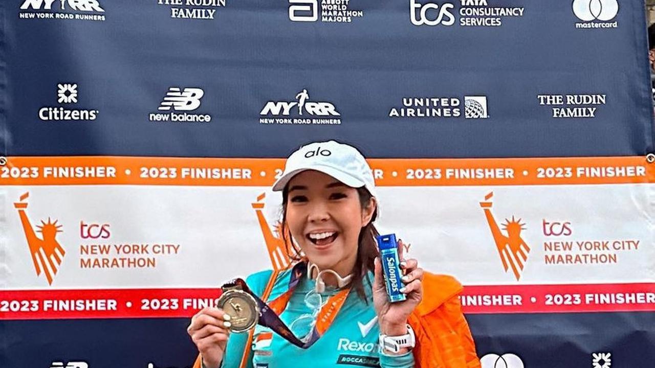 Dapat Ucapan Selamat dari Gempi, 7 Foto Gisella Anastasia Saat Ikuti Marathon di New York!