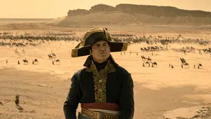 Sony Pictures Entertainment telah resmi merilis trailer film terbaru berjudul Napoleon pada 10 Juli 2023. Film yang menceritakan kisah jenderal ikonis Prancis, Napoleon Bonaparte, ini dikabarkan akan tayang perdana pada 23 November tahun ini. (Apple TV+ via AP)