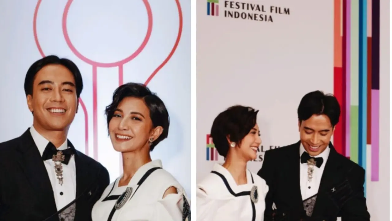 6 Potret Vidi Aldiano dan Sheila Dara Aisha di Red Carpet FFI 2022