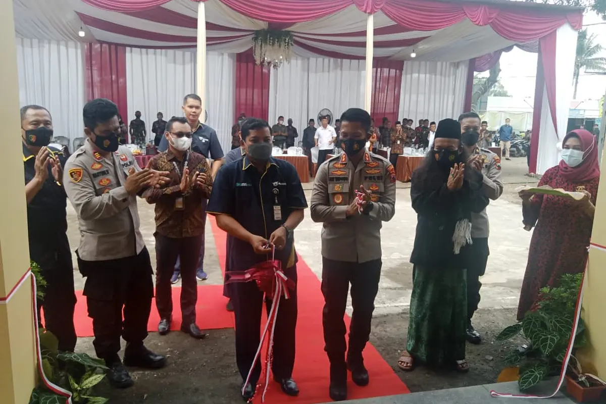 ASABRI meresmikan Gedung layanan Polsek Bantarbolang, Kabupaten Pemalang.
