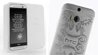 Tampil Nyentrik, HTC One M8 Dibalut Tato Unik