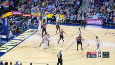 Berita video game recap NBA 2017-2018 antara Denver Nuggets melawan Portland Trail Blazers dengan skor 104-101.
