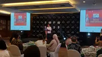 Menteri Perdagangan Zulkifli Hasan dalam pembukaan Konferensi Pers Jakarta Muslim Fashion Week, di Kementerian Perdagangan, Rabu (12/10/2022).