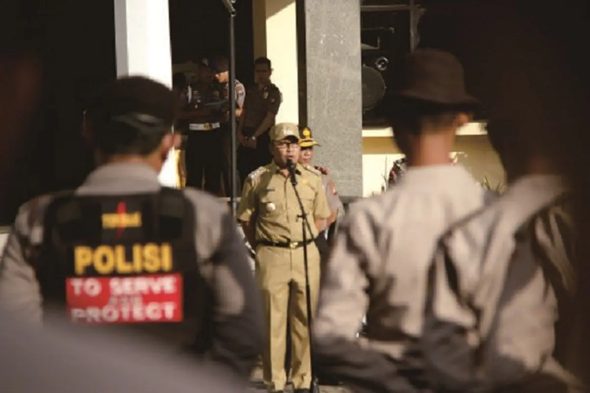 Walkot Makassar Pimpin Apel Polisi Pascabentrok dengan Satpol PP