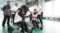 Menteri Pemuda dan Olahraga (Menpora), Erick Thohir, saat berkunjung ke pelatnas National Paralympic Committe (NPC) of Indonesia. (Dok. Kemenpora)