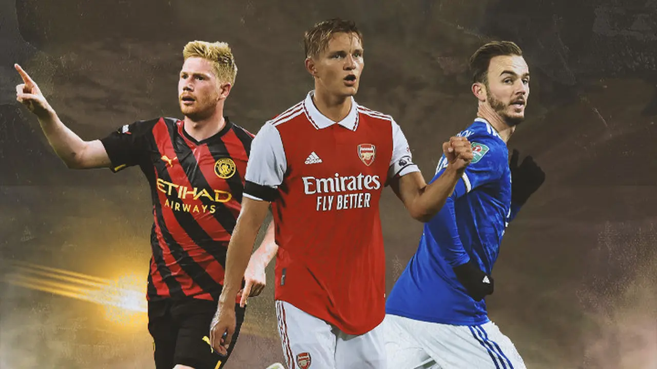 Cover Kevin De Bruyne, James Maddison, Martin Odegaard