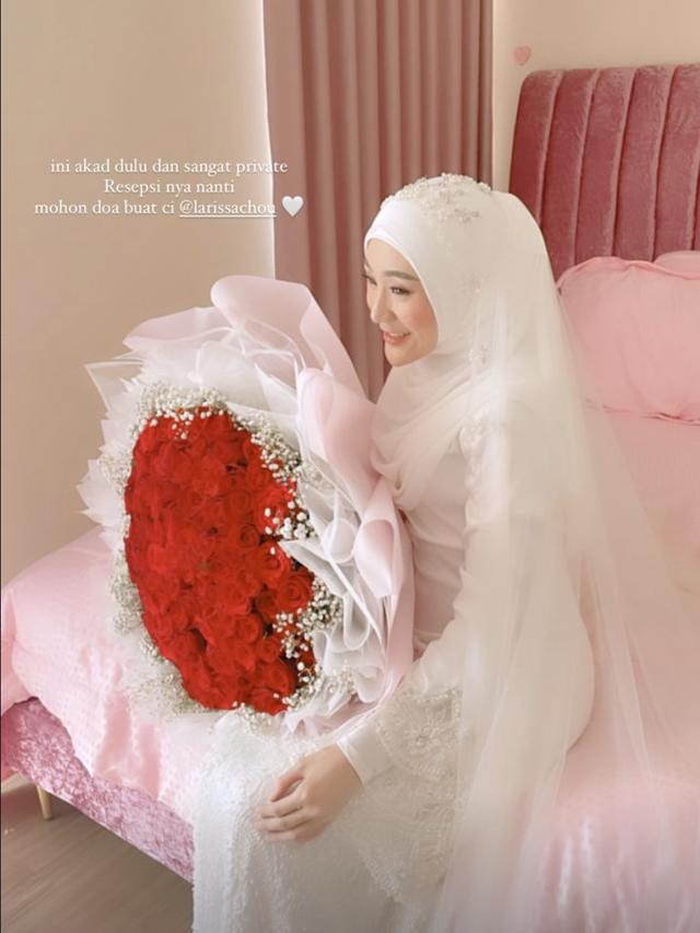 Pernikahan kedua Larissa Chou. (Foto: Dok. Instagram @nadyamustikarahayu)