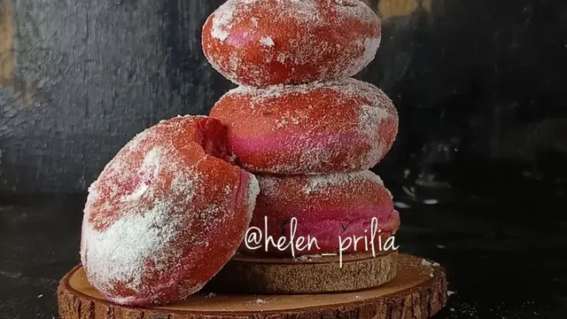 Resep Donat Buah Naga @Helen_prillia