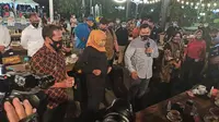 Kepolisian Daerah (Polda) Jawa Timur menggelar Awarding Kampung Tangguh Semeru di Balai Kota Surabaya, pada Rabu (13/8/2020). (Foto: Liputan6.com/Dian Kurniawan)