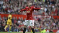 1. Wayne Rooney – Manchester United menebus Wayne Rooney dari Everton dengan mahar yang fantastis. Saat itu biaya 30 juta pounds dikeluarkan untuk pemain yang saat itu masih berusia 18 tahun. (AFP/Oli Scarff)