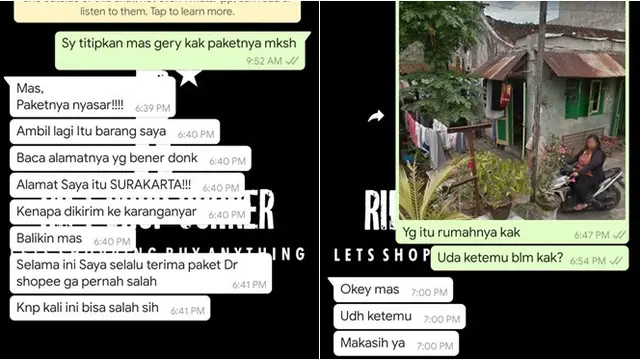 7 Chat Kocak Kurir dengan Pelanggan, Ada yang Cari Jodoh