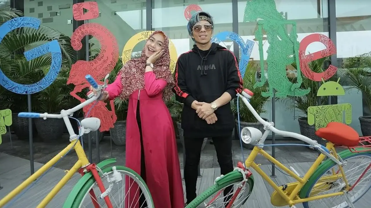Ria Ricis dan Atta Halilintar (Foto: Bambang E. Ros )