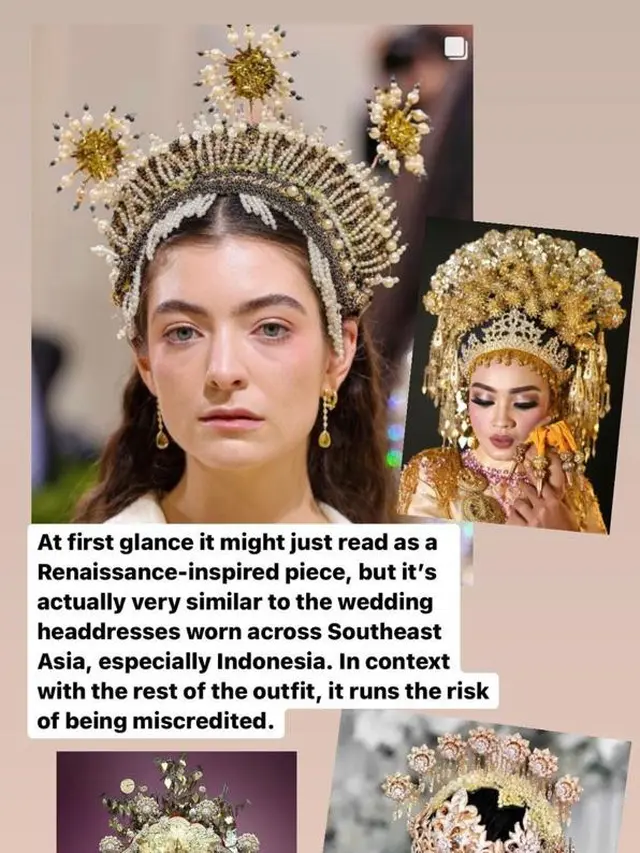 Hiasan Kepala Lorde di Met Gala 2021 Viral, Disebut Mirip Siger Sunda