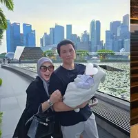 Momen Syahrini dan Reyno Barack Kompak Momong Anak saat di Singapura, Gayanya Jadi Sorotan