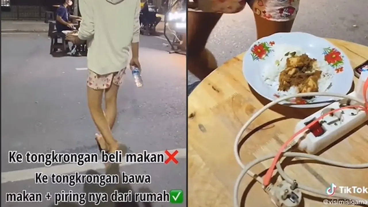 Pemuda Ini Bawa Sepiring Masakan Ibu ke Tongkrongan, Alasannya Bikin Salut