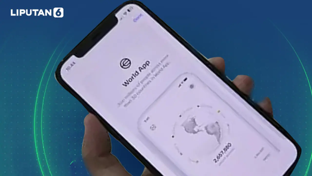 Banner Infografis Izin Worldcoin & World ID Dibekukan Sementara.