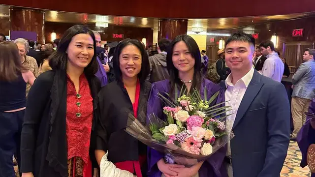 Nathania Berniece Zhong, Putri Veronica Tan dan Ahok. [@nata.zhong]