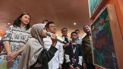 Lukisan Anak Korban Bencana Tersaji dalam Pameran Bukit Mimpi