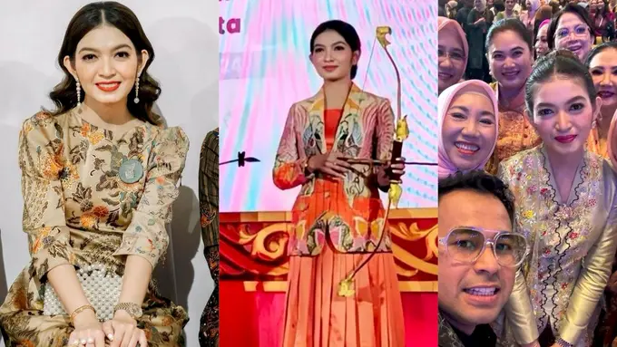 6 Pesona Elegan Selvi Ananda Dibalut Kebaya dan Batik saat Hadiri HUT ke-44 Dekranas di Solo