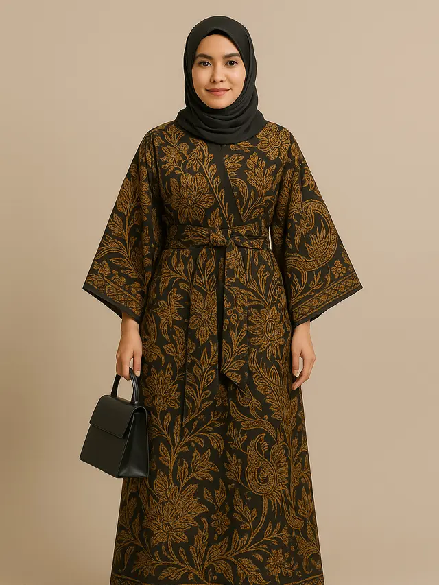 Model Baju Batik Syar'i Elegan Kekinian (Foto: ChatGPT)