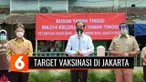 Tinjau pelaksanaan vaksin di beberapa tempat, Presiden Jokowi menargetkan pada akhir Agustus 2021 sebanyak 7,5 juta warga Jakarta telah divaksin.