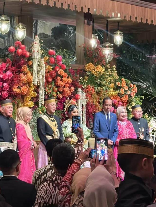 8 Potret Pernikahan Rasyid Rajasa dan Tamara, Dihadiri Prabowo, Jokowi ...